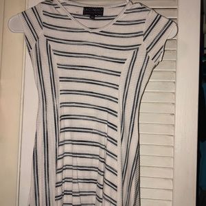Adorable White Strip Shirt For Girls